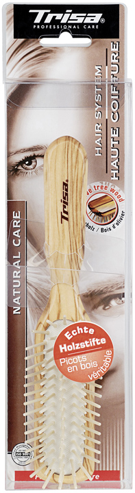 Perie pentru păr HAUTE COIFFURE Forming Medium cu peri din lemn (900141)