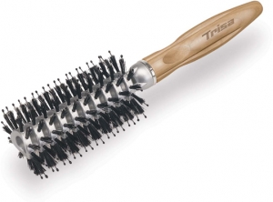 Perie pentru păr SWISS WOOD Styling Volume cu păr natural de porc (601756)