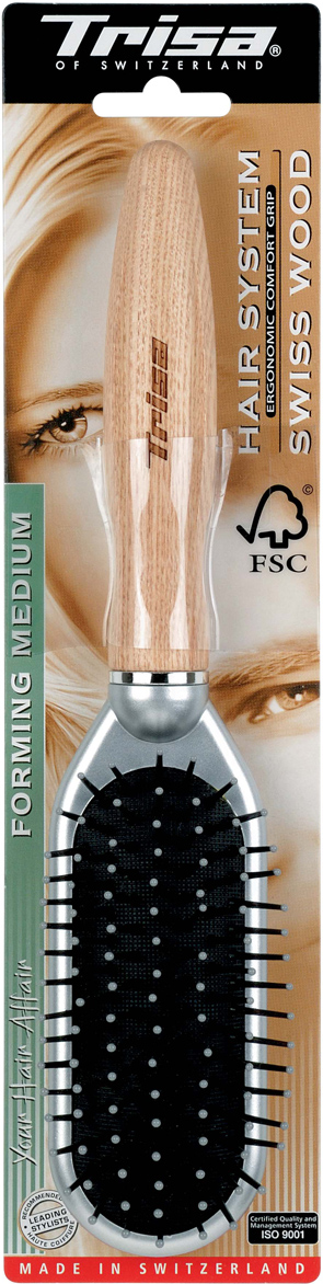 Perie pentru păr SWISS WOOD Forming Medium (551155)